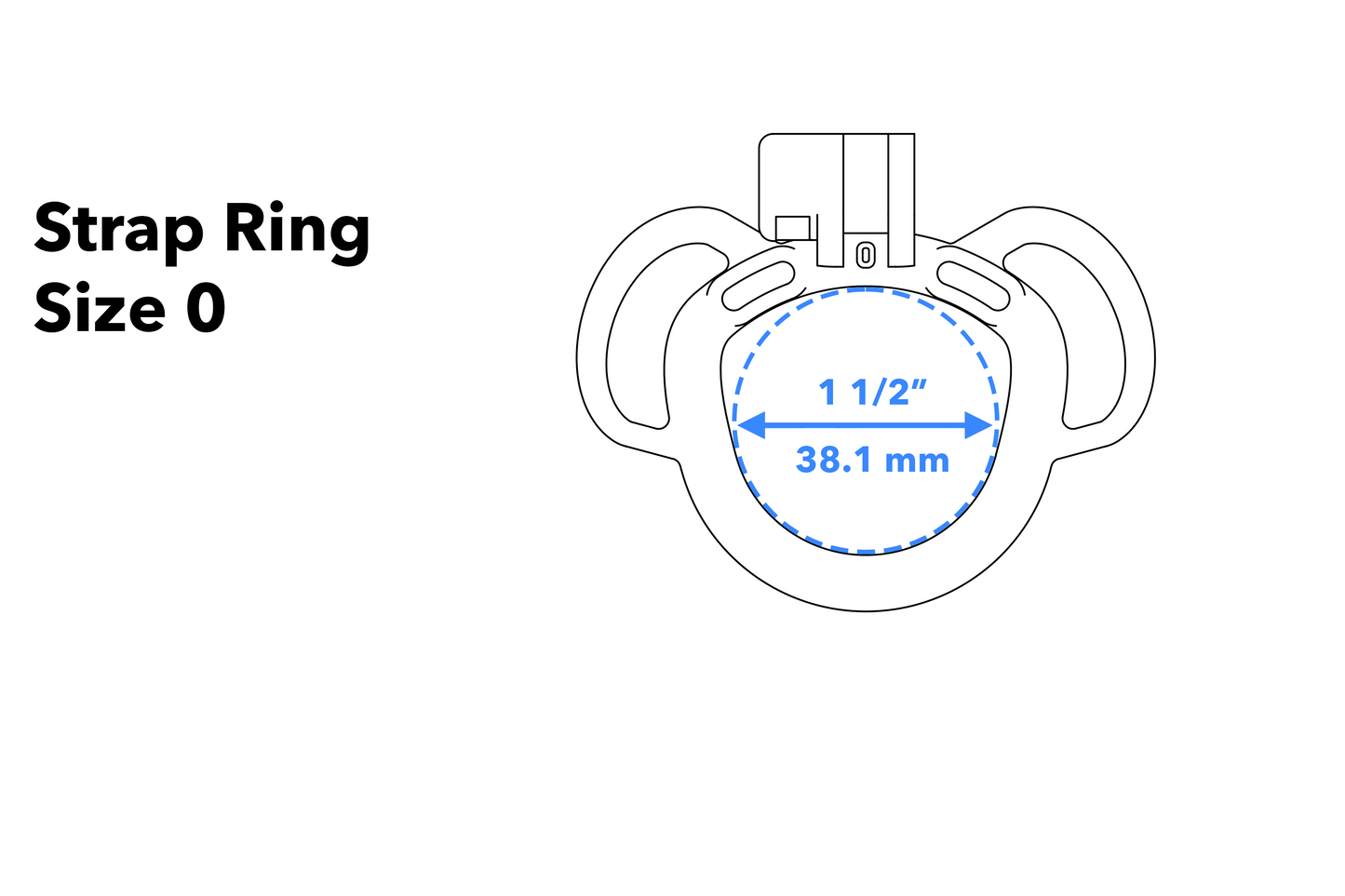 Strap Ring - Two Loops (Black)