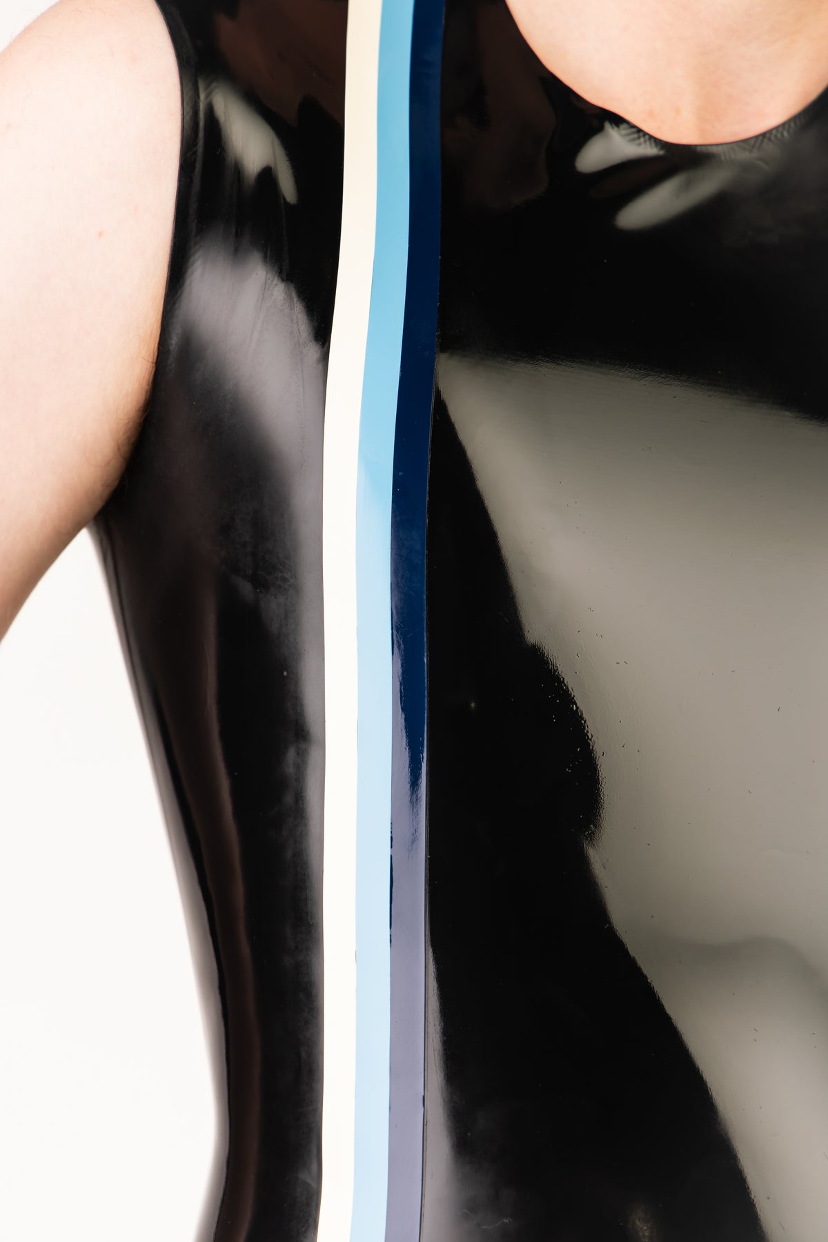 Rubber Cobra Stripe Sleeveless Top
