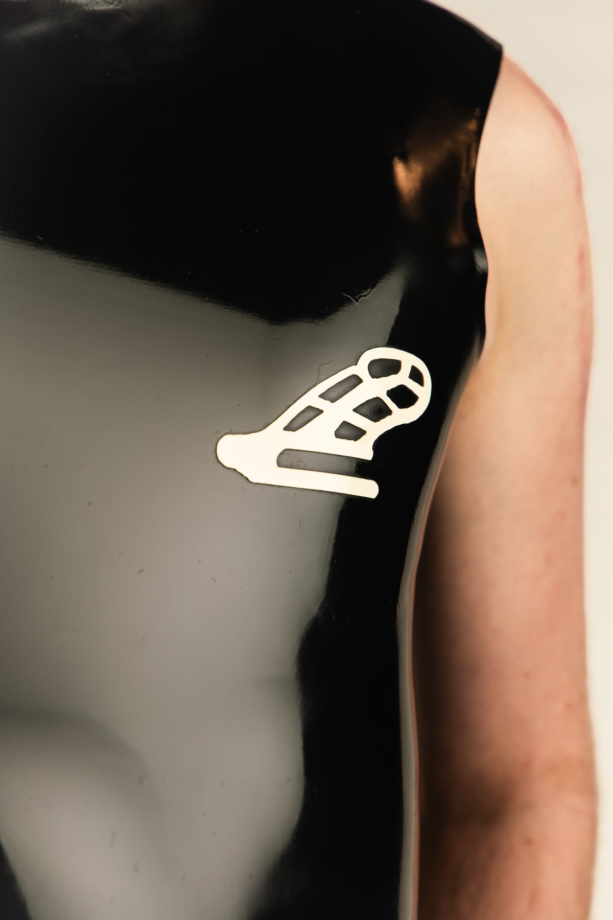 Rubber Cobra Stripe Sleeveless Top