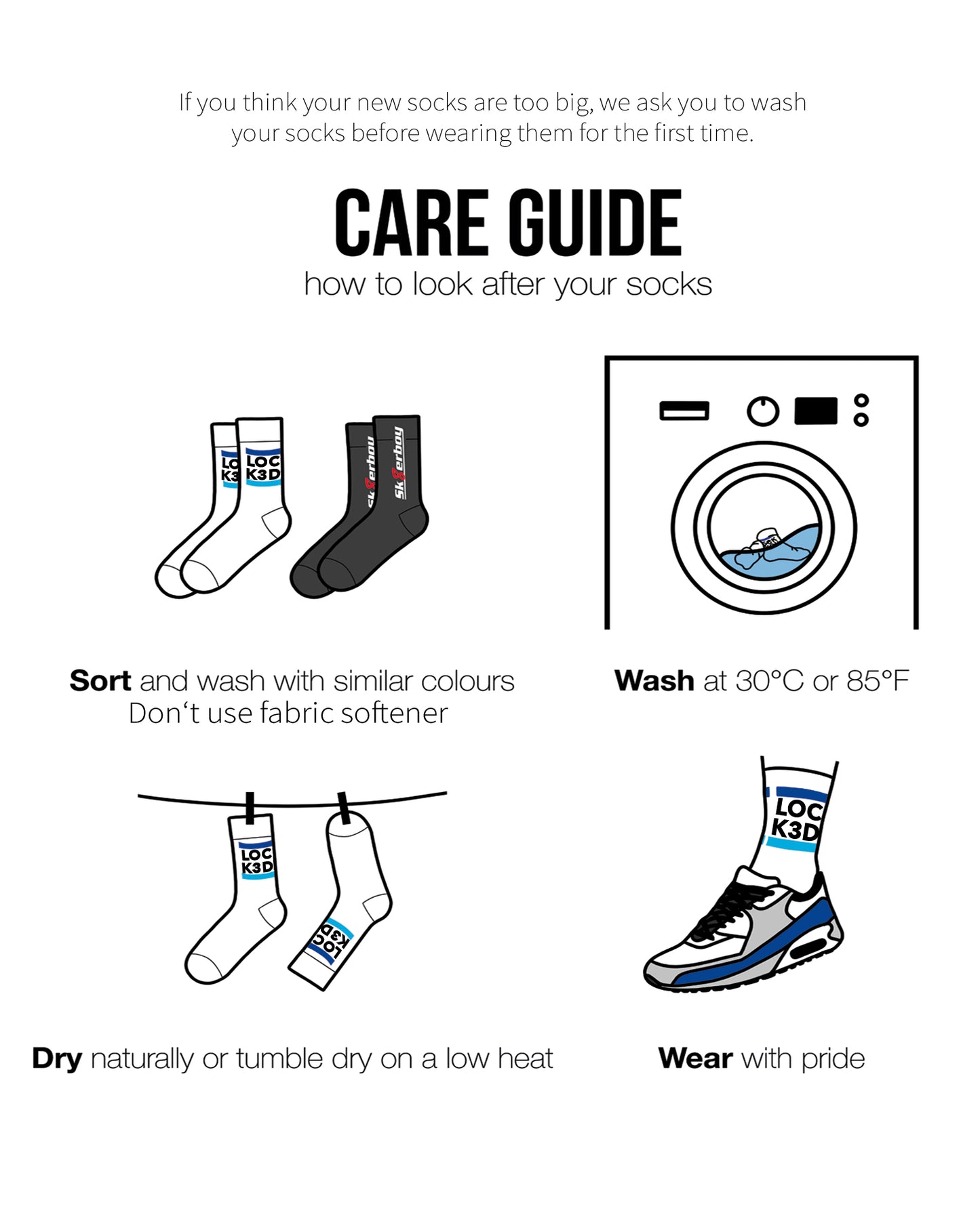 KINK3D x Sk8erboy LOCK3D Socks